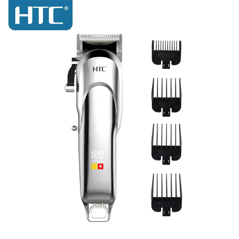 HTC CT-8087 Newest Professional Barber&Home Use Strong Power LED Lithium Battery Hair Clipper