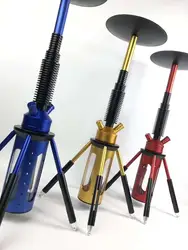 2020 new large glass aluminium alloy shisha zinc alloy hookah