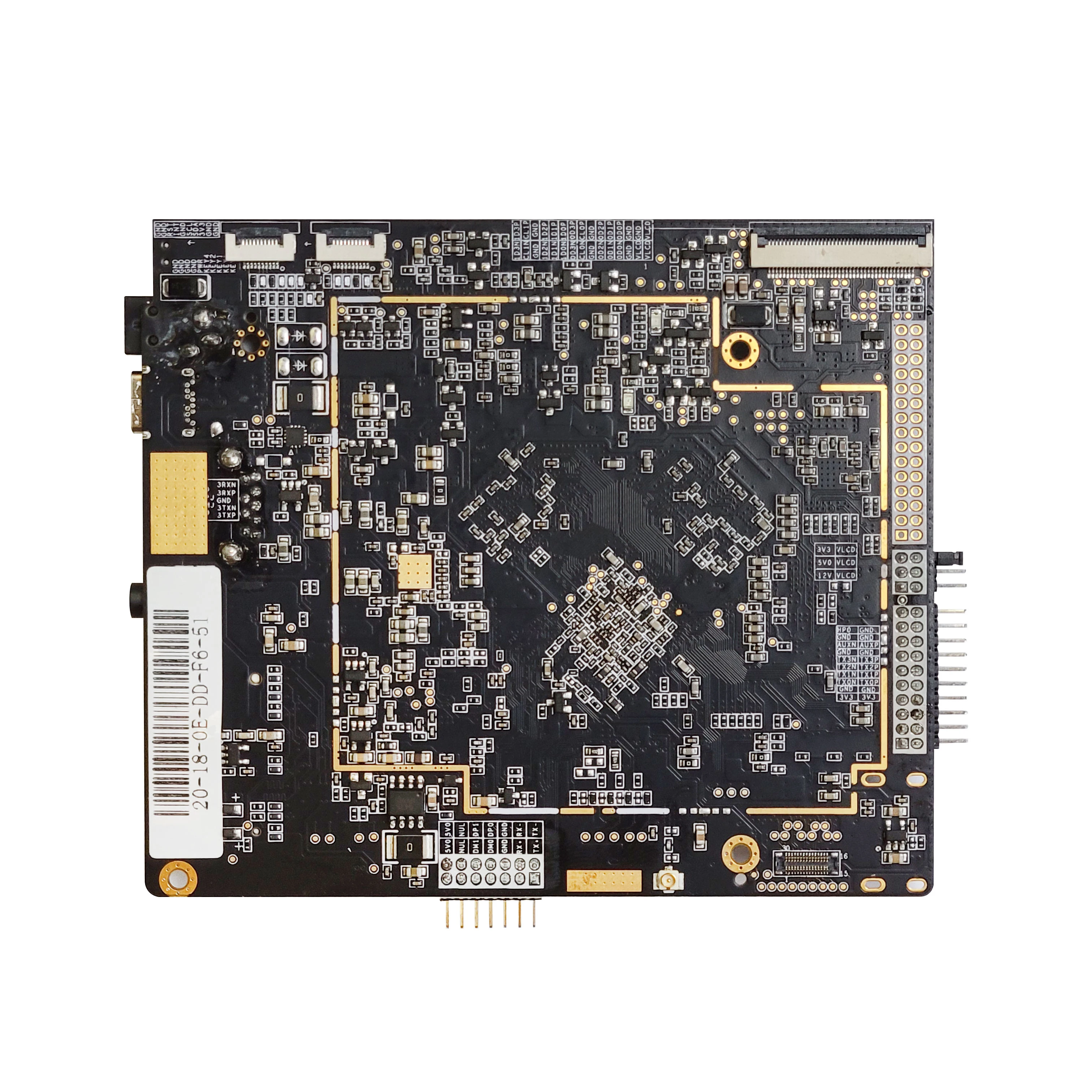 RK3399 Industrial Android Main Board 2GB/4GB RAM 10/100 Ethernet With EDP / LVDS / HD