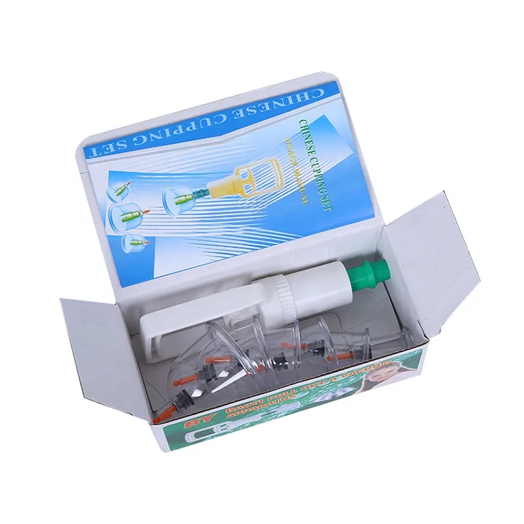 Cupping Equipment Set 6PCS Plastic Vacuum Chinese Cupping Cups Wholesale