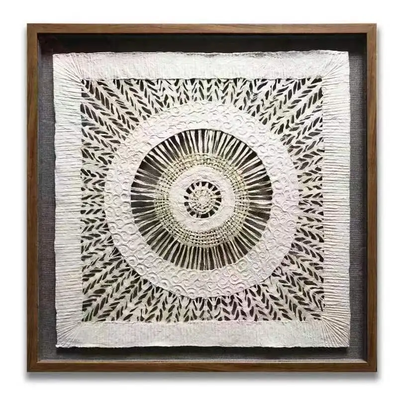 Original Art Factory Handmade 3D Paper Art Glass Shadow Box Frame Wall Art for Home Decoration