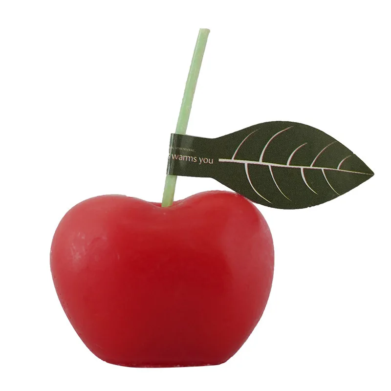 AHMH New Design Private Label Eco Friendly Red Cherry Paraffin Scented Dessert Candle Aromatherapy For Diy Scented Candle Making
