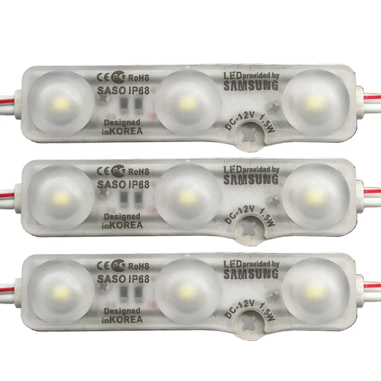 LED Module 5730 3030  5050 SMD 3W IP68 LED Module with lens Samsung LED Module 12V