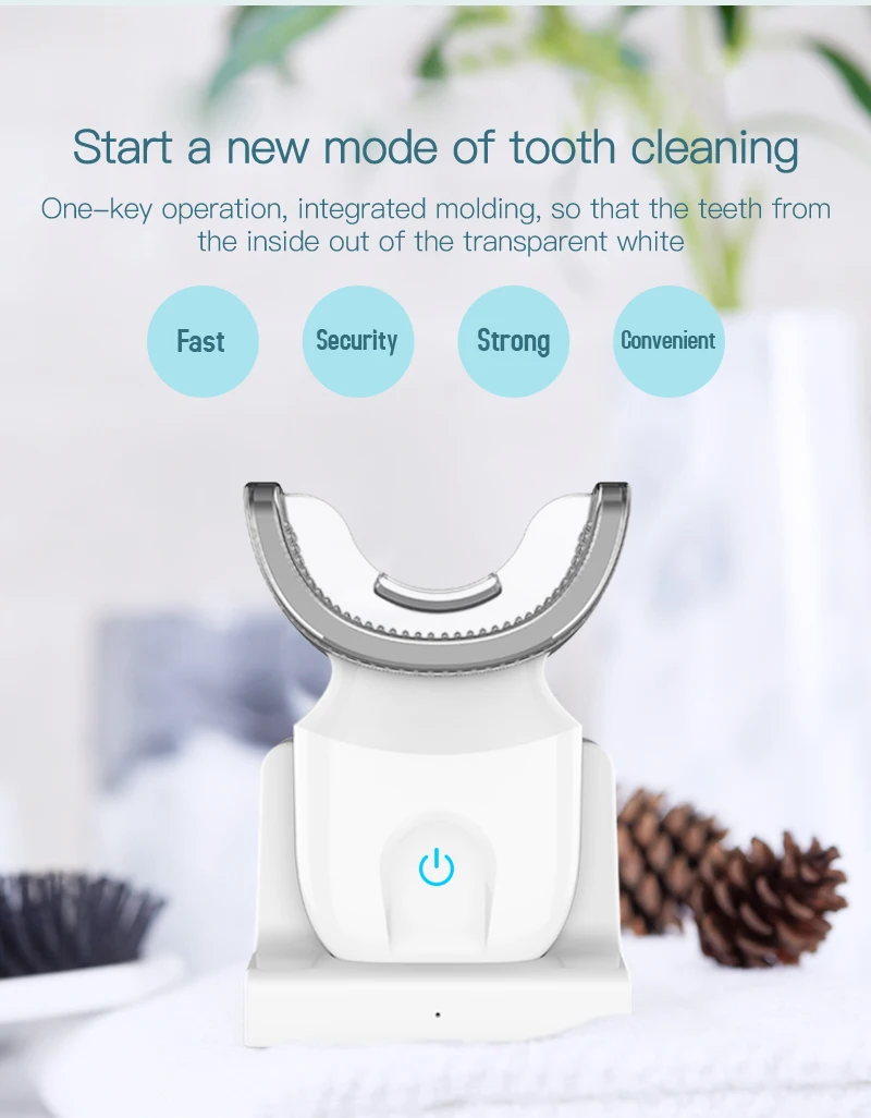 2021 New Design Smart Teeth Whitening Kit With Blue Lamp Oral Hygiene Syringe Bleaching Gel Kit