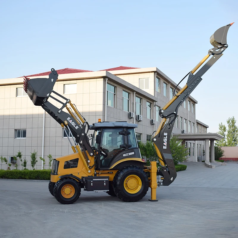 Free Shipping Epa Euro5 Towable Backhoe Loader Farm Mini Backhoe Tractor Large Loader
