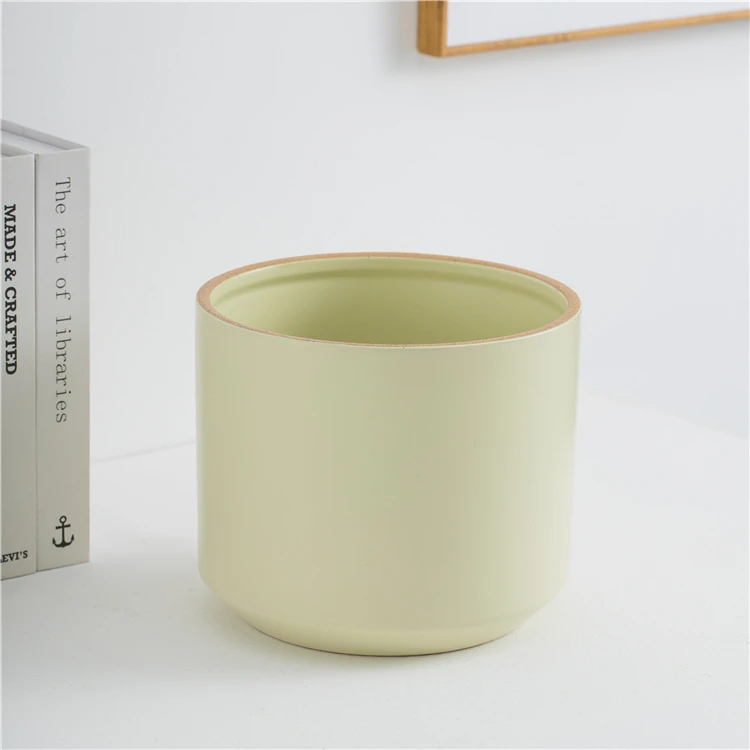 Wholesale matte colored modern nordic style home decor indoor large floor ceramic succulent planter plant flower pot in bulk