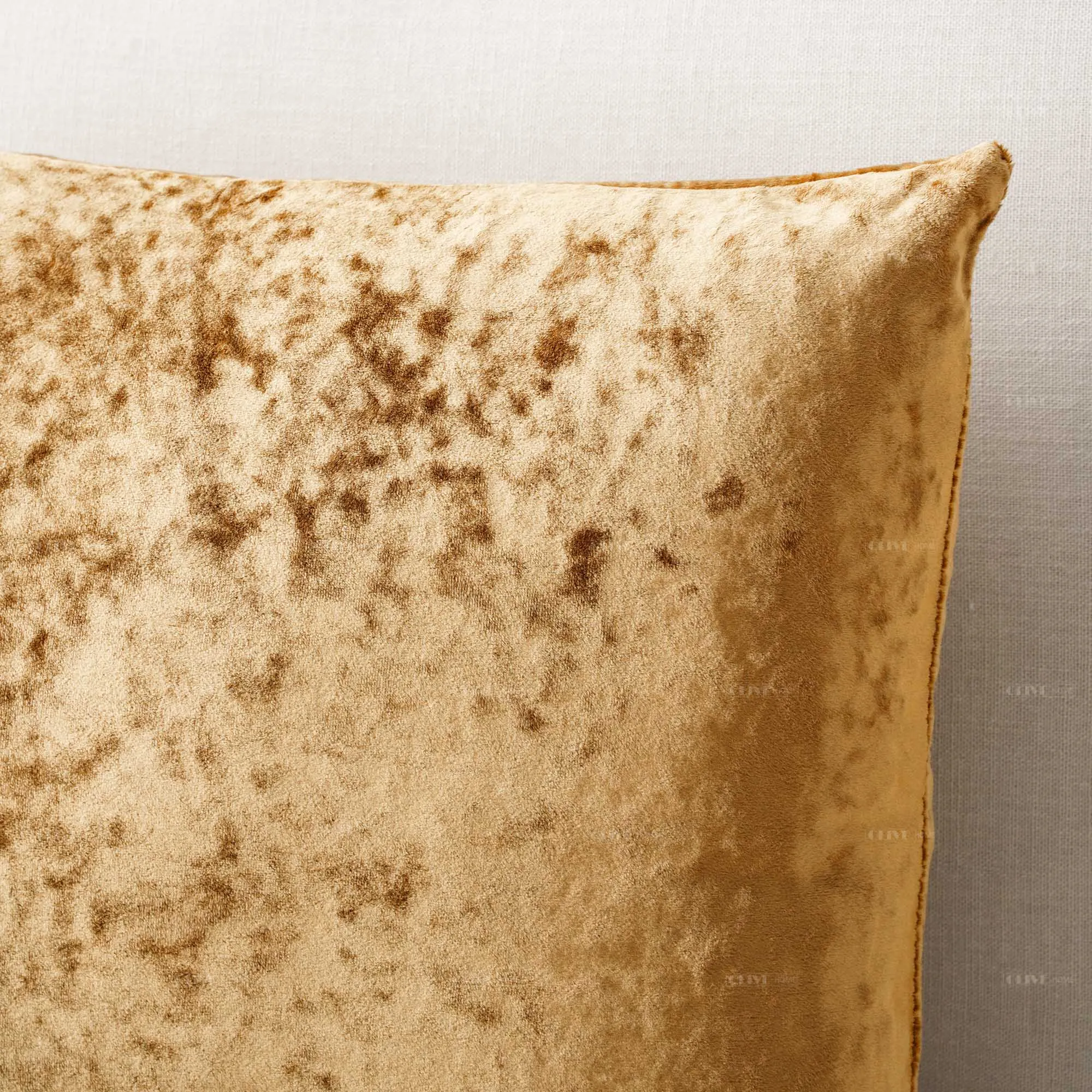 Decorative Throw Pillow Covers Glitter Velvet Handmade Pleated Design Soft Solid Square Pillow Case