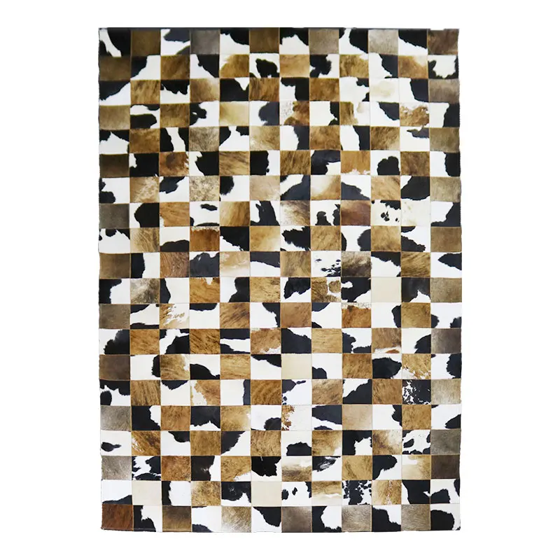 Brazilian imported cowhide light luxury Nordic modern compact carpet