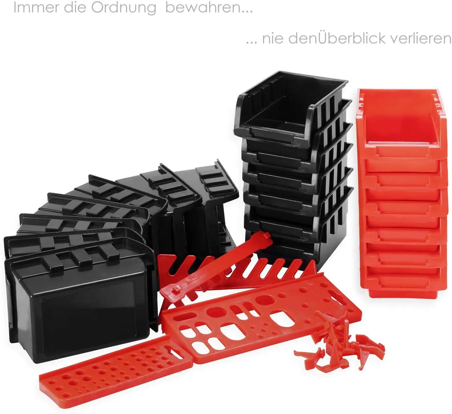 Vcan Single Tool Box Plastic Storage Tool Storage Box Shelf Bin Parts Storage Bin