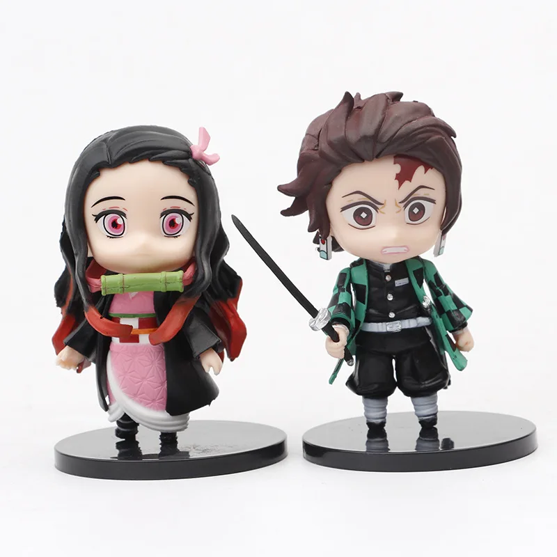 DHF 6 Styles Demon Slayer Kimetsu No Yaiba Action Figures Collection Toy Anime Action Figure Movable Ornament