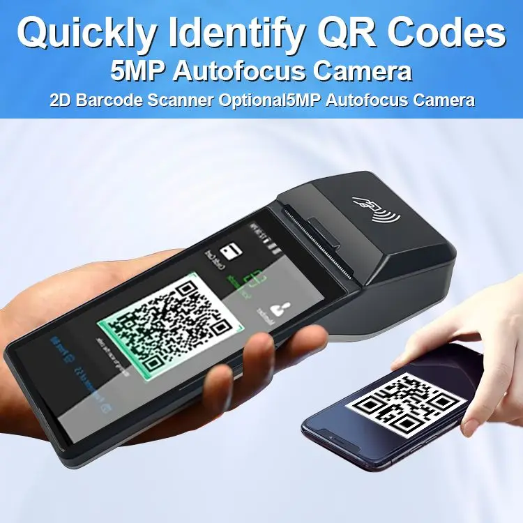 Терминальное устройство для оплаты Softpos 6-дюймовый Android NFC 4G Wi-Fi четырехъядерный 1440*720 сенсорный экран смарт-дисплей Z300P