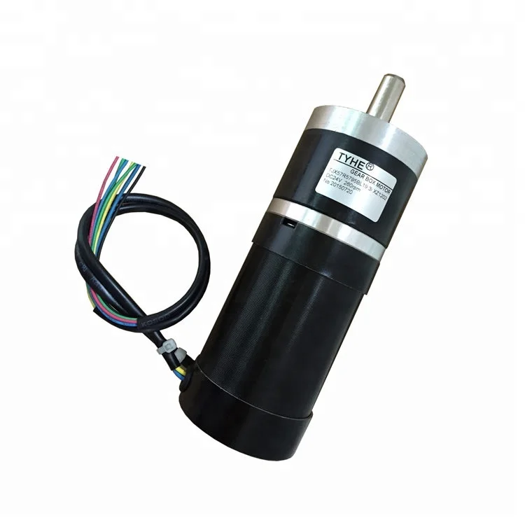 Товарный запас 57 мм 12 В 24 0.5 об. / Мин. 100 Вт высокой мощности постоянного тока бесщеточные двигатели планетарной передачи