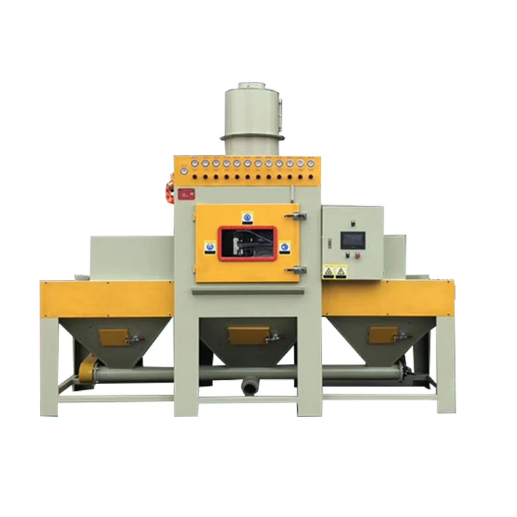 conveyor belt automatic sand blasting machine automatic sandblaster