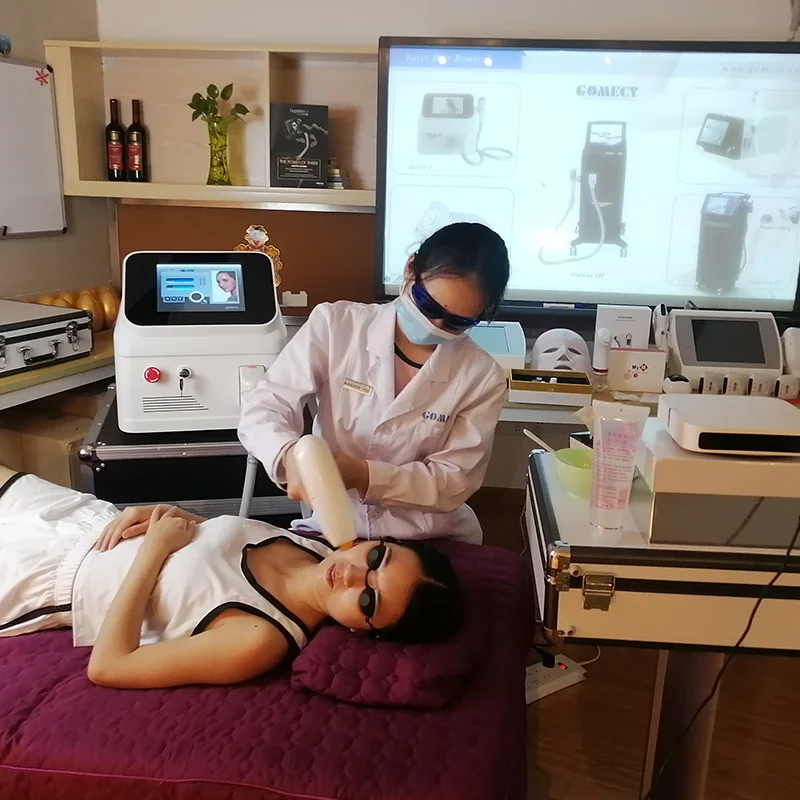 GOMECY 1200W 1600W ice Titanium diode Laser ice platinumTriple wave 755 808 1064 diode laser hair removal machine price