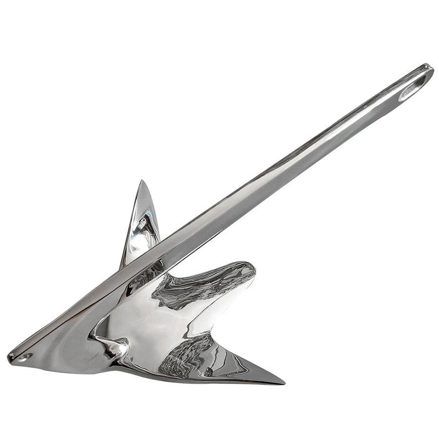Boat Anchor AISI316 Stainless Steel Mirror Polished Bruce Anchor for Sale