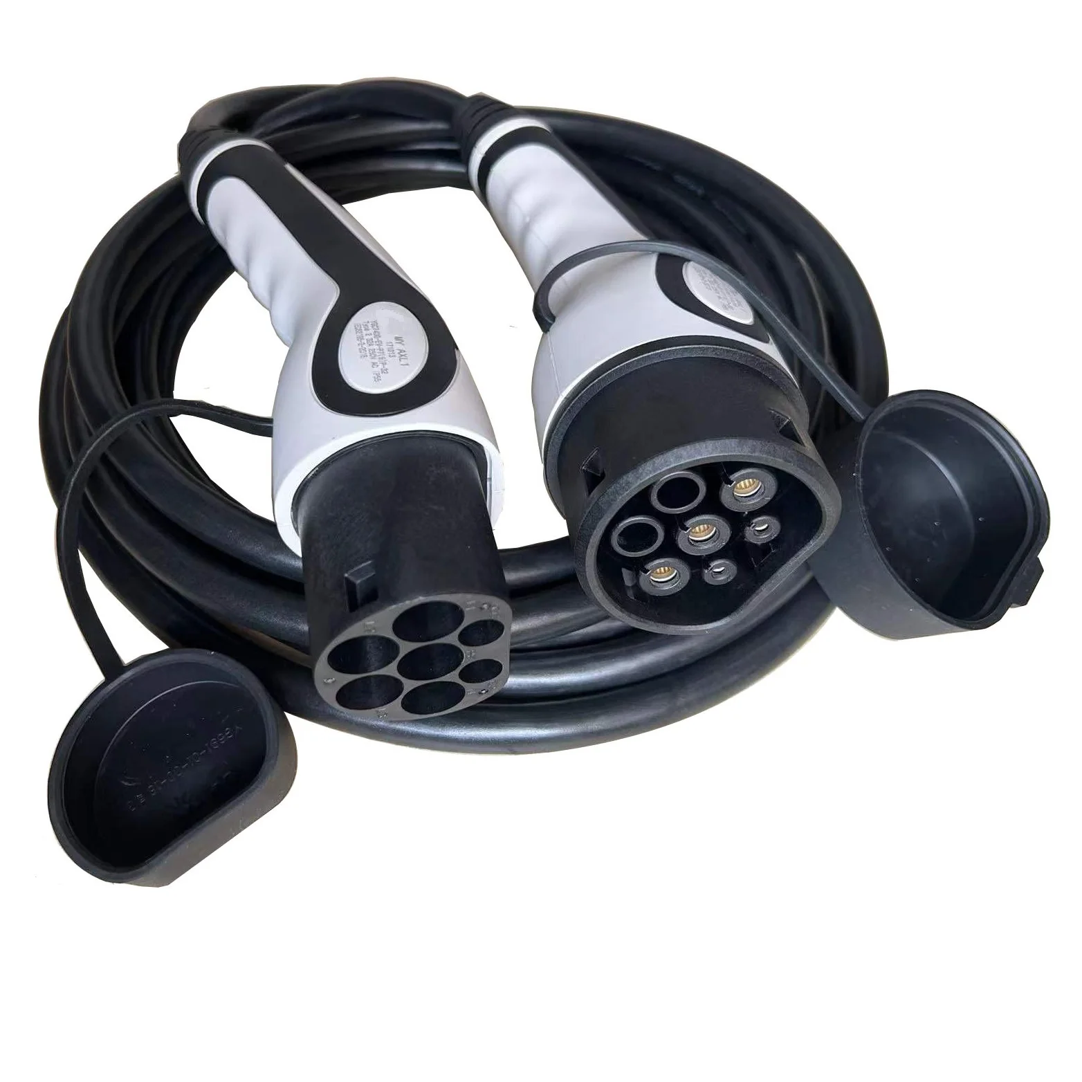 5 Meters 32 Amps Electric Car Fast Charger Gun EV Fast Charger Cable EN50620  6mmX3C and 2X0.75 450/750V