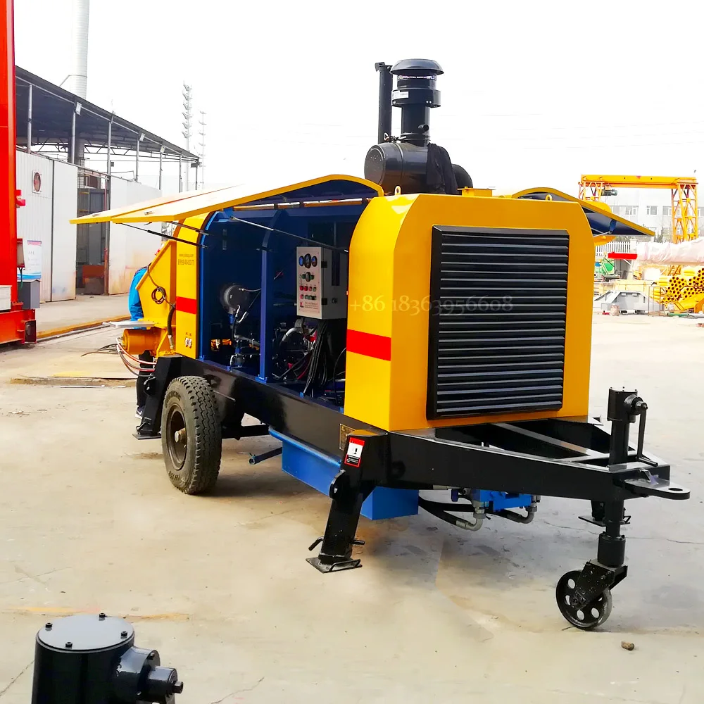 GOOD PRICE DHBT80-16-176 diesel concrete pump trailer