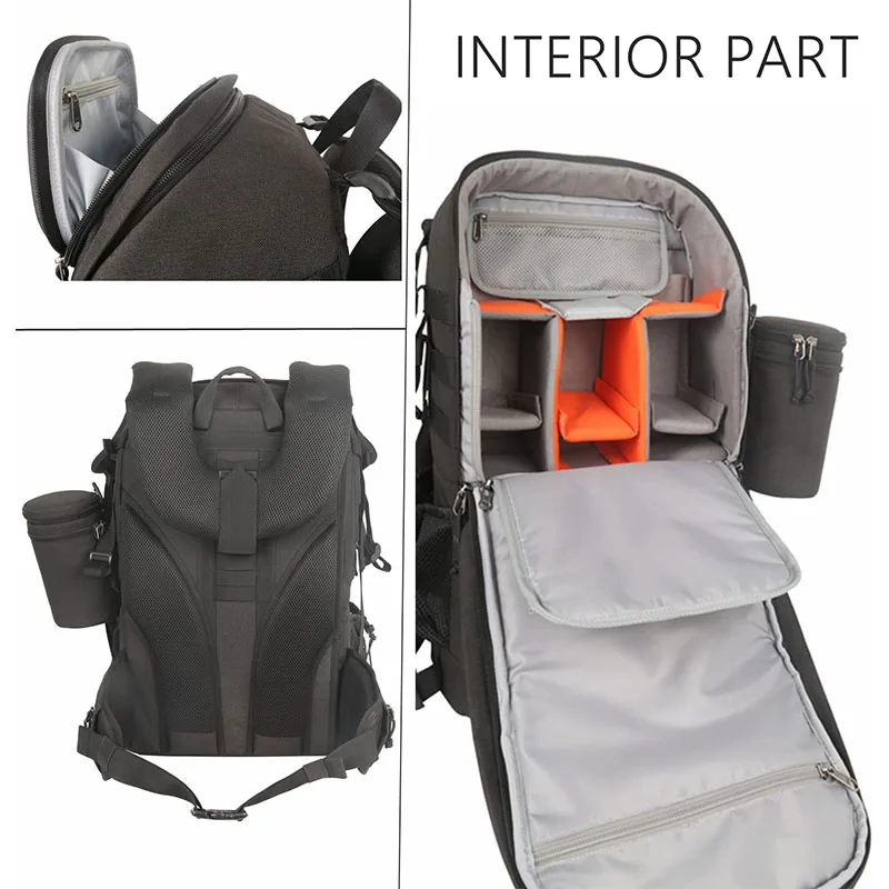 Large Capacity Camera Backpack Professional Camera Backpack  camera photo & accessories bag