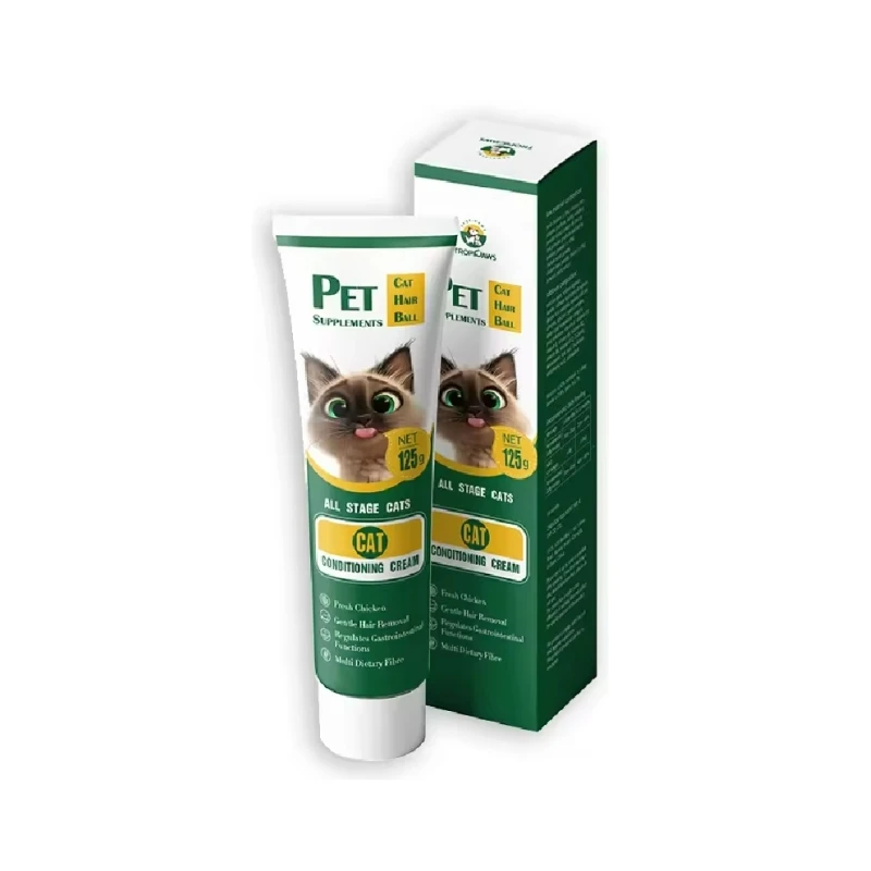 125g Pet Cat Vitamin Nutritional Plus Gel Multivitamin Multifunctional Supplements Removes Hairball Nutrition Cat Cream
