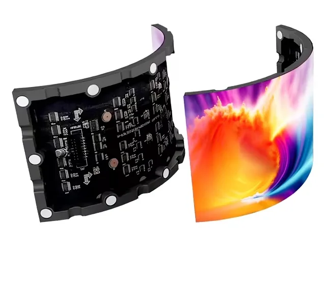 Flexible P1.8 Indoor LED Display Screen Module Soft Curved LED Advertising Shopping Mall Self-Service Business Welcome Display