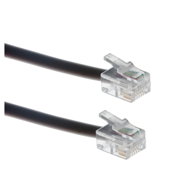 6P6C telephone cable rj12 cable color code telephone cable