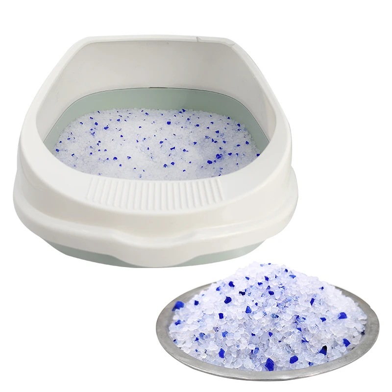 Factory oem cat litter health indicator deodorant beads pretty cat litter crystal silicate cat litter