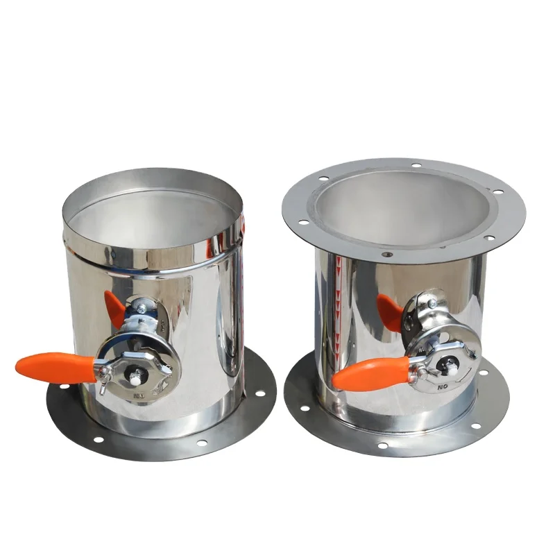 304 Stainless steel Round manual volume damper for HVAC