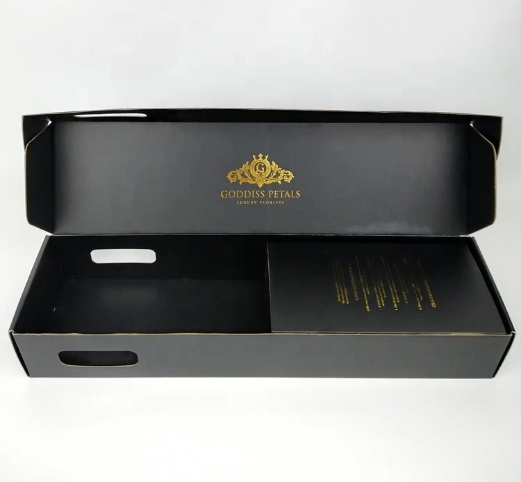 Long stem preserved flower roses box/corrugated paper box