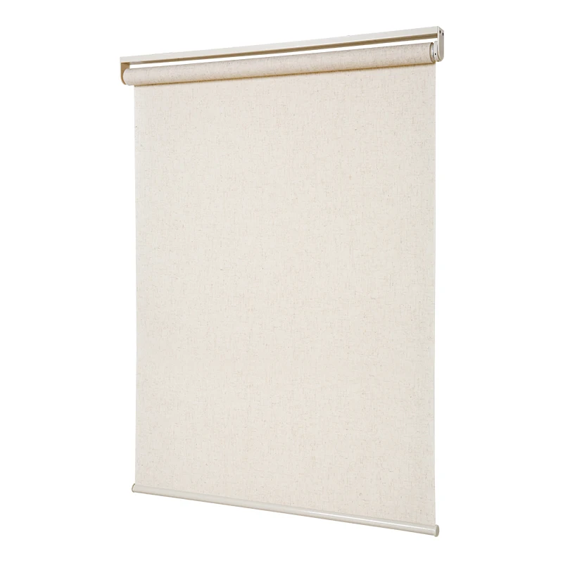 Cordless roller Blind Free-Stop Light Filtering Zebra Roller Shades semi automatic double Roller blinds