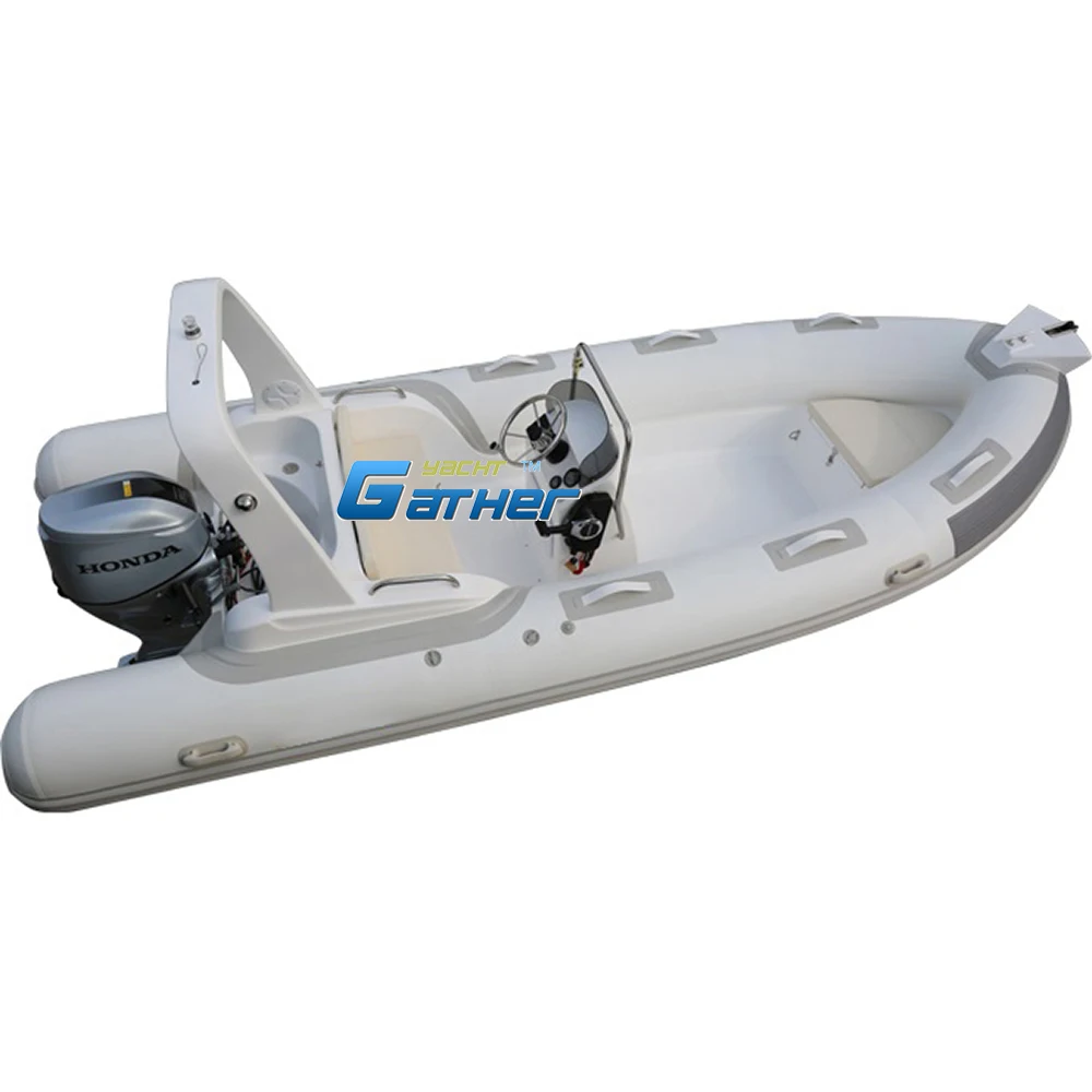 Надувная рыболовная лодка из стекловолокна 5 2 м 17 футов с двигателем