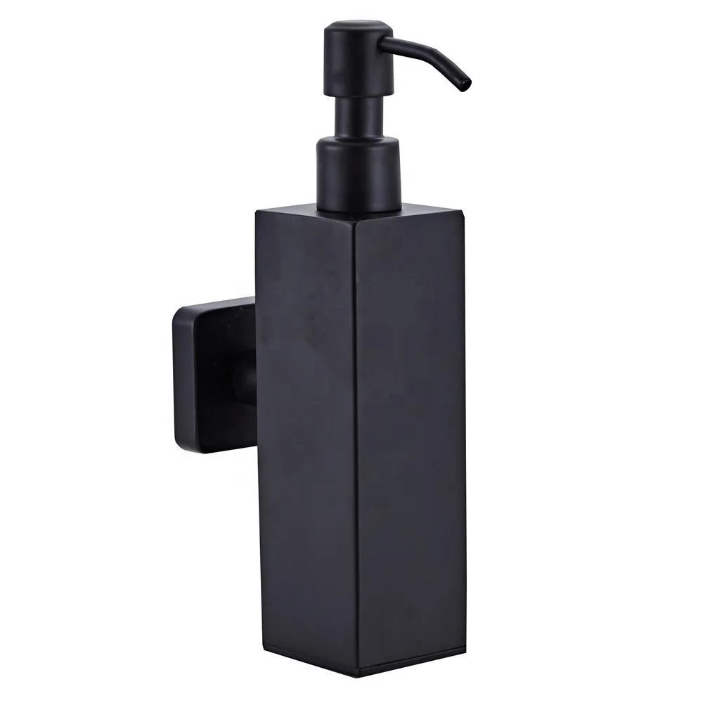 Black Soap Dispenser Stainless Steel Manual Soap Dispenser