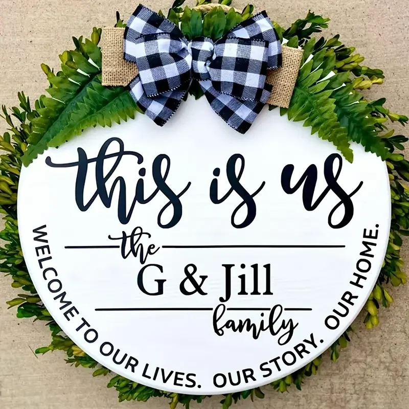 9pcs Large Round Welcome Stencils - Reusable for Painting on Wood, Perfect for Making Oversized Wood Sign Art