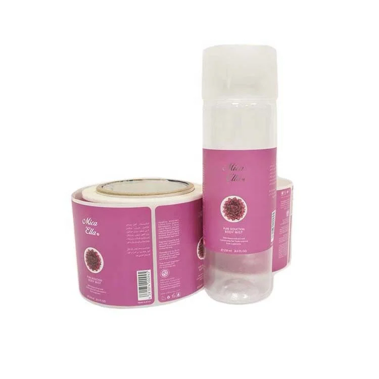 custom matte yellow laminate stickers square candle jar packaging label for perfume bottle