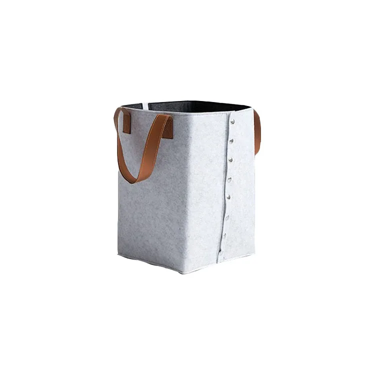 Hot Selling Laundry Basket Wool Felt Storage Basket
