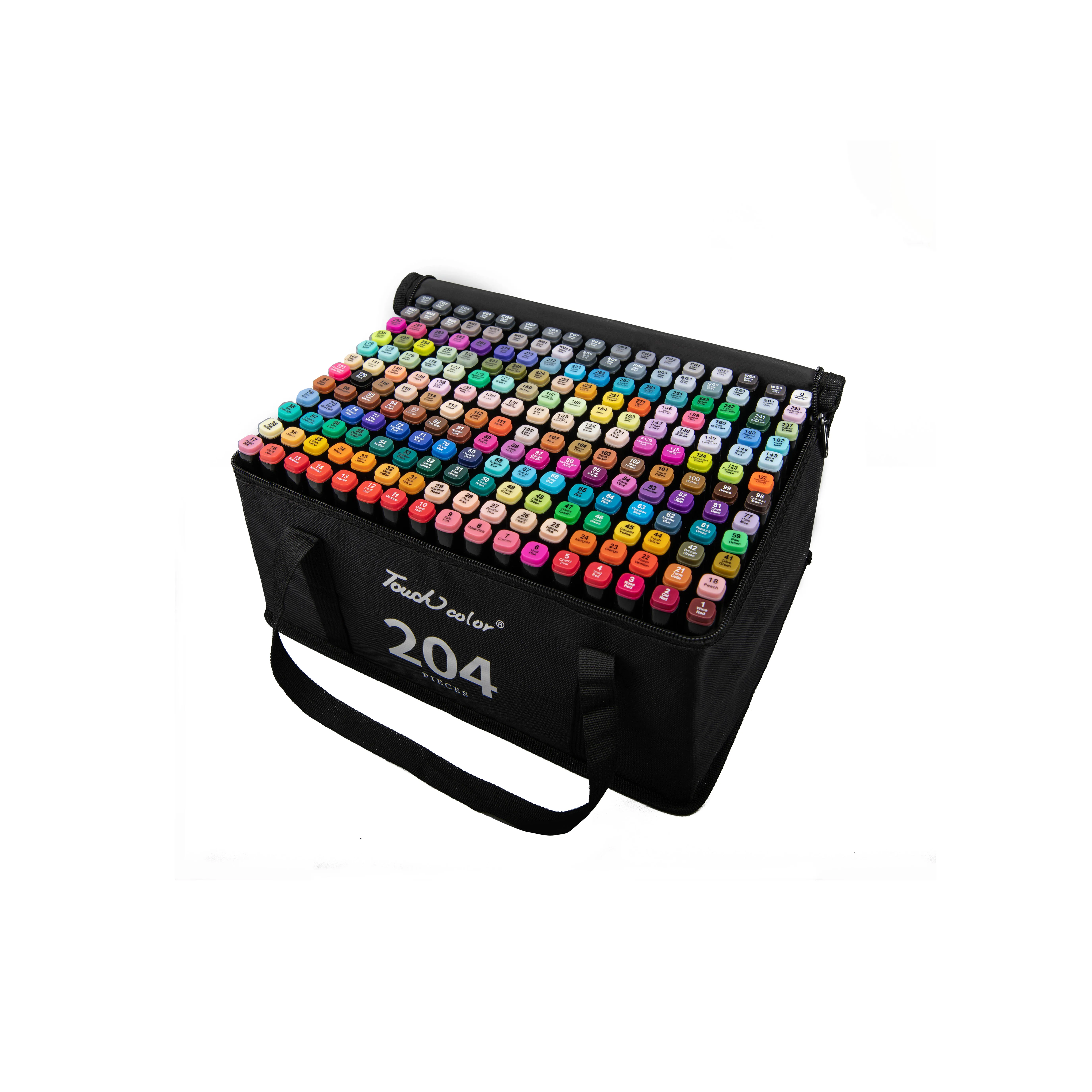 Негибкие чернила, Двойные наконечники, художественные маркеры, цветные, на спиртовой основе, художественные маркеры для рисования, полный набор цветов 120 168 204 цветов