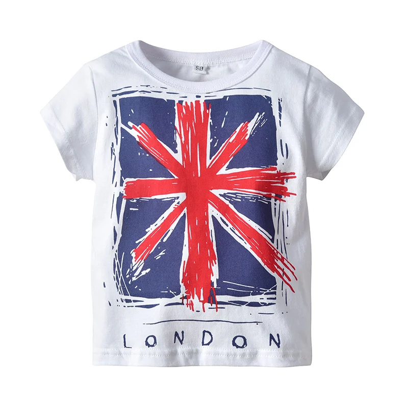 Souvenir Summer Short Sleeve England London 100% Cotton High Quality Kinds Round Neck T-Shirt