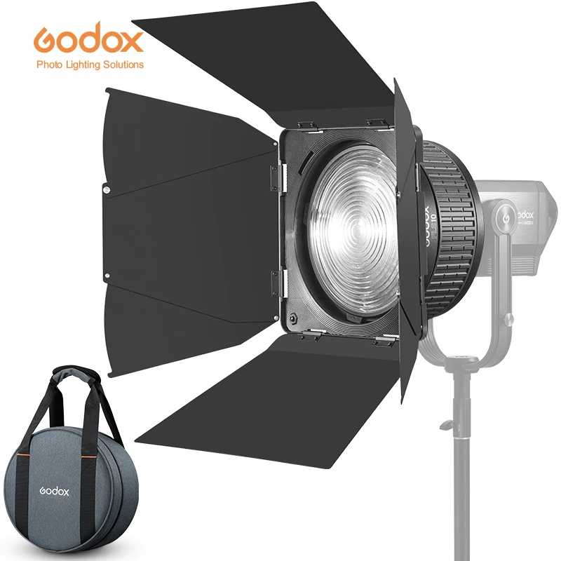 Godox FLS8 LB-01 FLS10 LB-02 с линзой Френеля регулируемой яркостью объектив креплением Bowens свет многофункциональную систему света Вспышка-Стробоскоп для SL150II SL200II