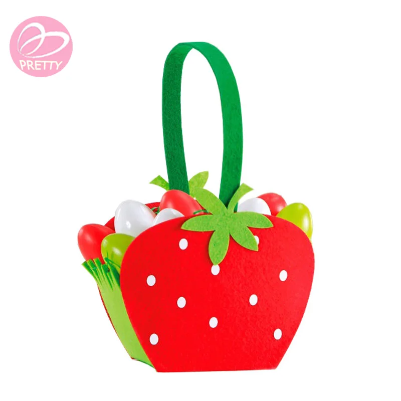 2019 Popular Easter Felt Egg Box Gift Basket For Spring Decoration