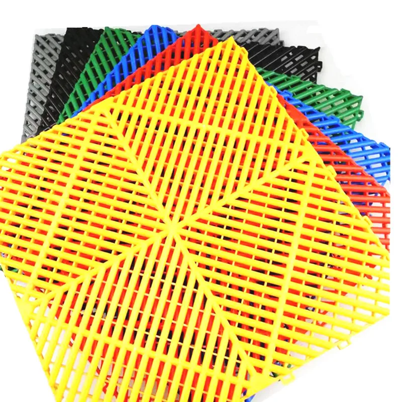 workshop colorful options car detailing auto PP garage floor tiles car garage floor  with  Easy to install