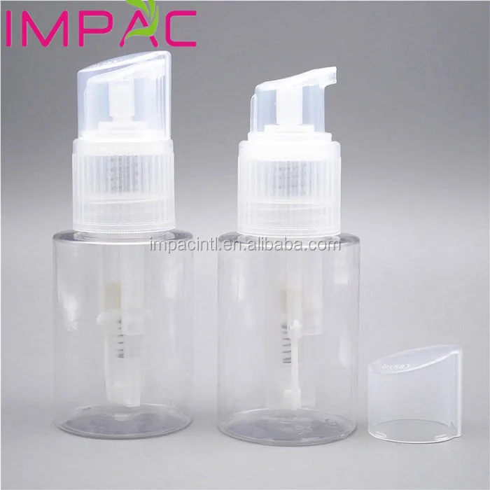 Plastic round 120ml powder spray bottle pump for body care powder talcum