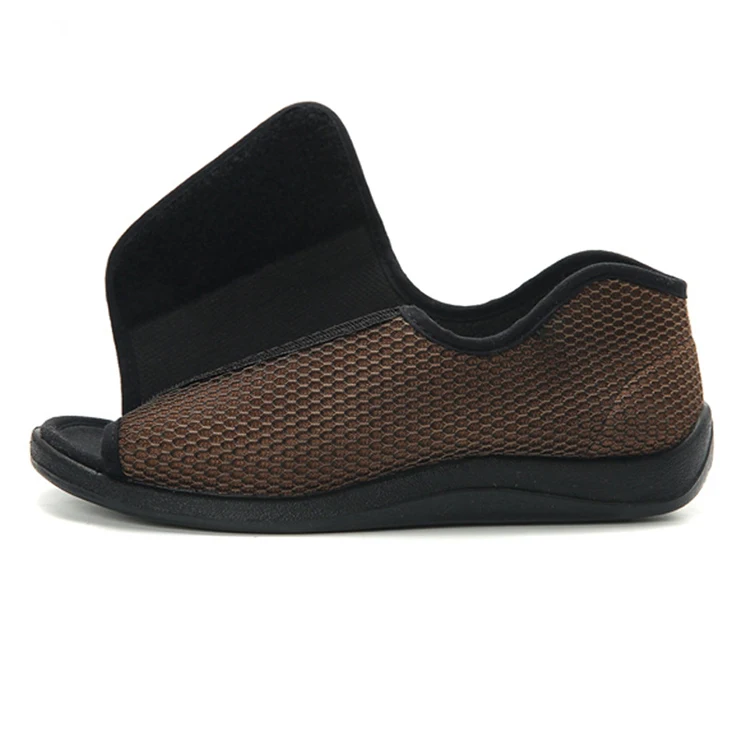 Wholesale Custom Summer Open Toe Adjustable Orthopedic Medical Slippers Diabetic Shoes Medical Big Size