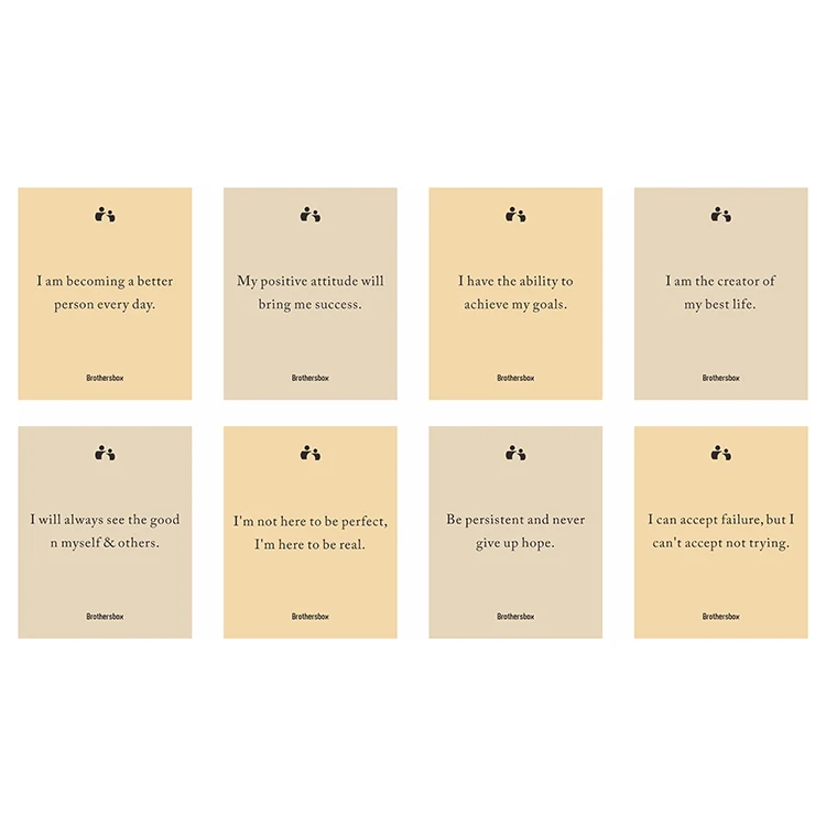 Custom Printing Affirmation Cards Deck Motivational Quote Card Mental Health Affirmation Cards Custom Printing With Stand Holder