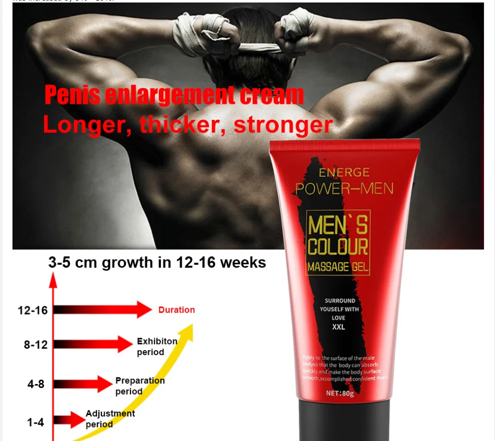 2022 Hot selling  Popular Herbal Big Penis Enlargement Gel penis massage cream