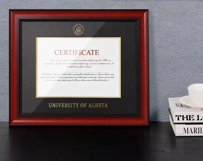 Retro Photo Frame, Double-Layer Cardboard Honor Certificate Authorization Letter Frame, Commemorative Photo Frame