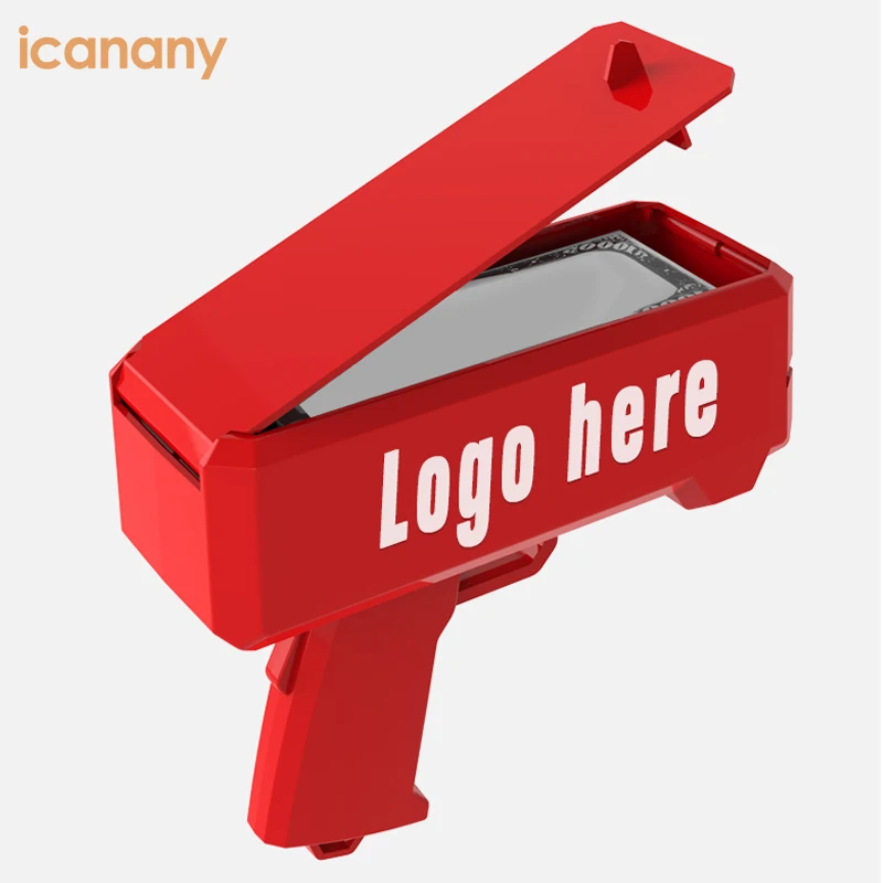  Icanany Заводской OEM-сервис розовый/черный/золотой/Красный пистолет-распылитель для денег