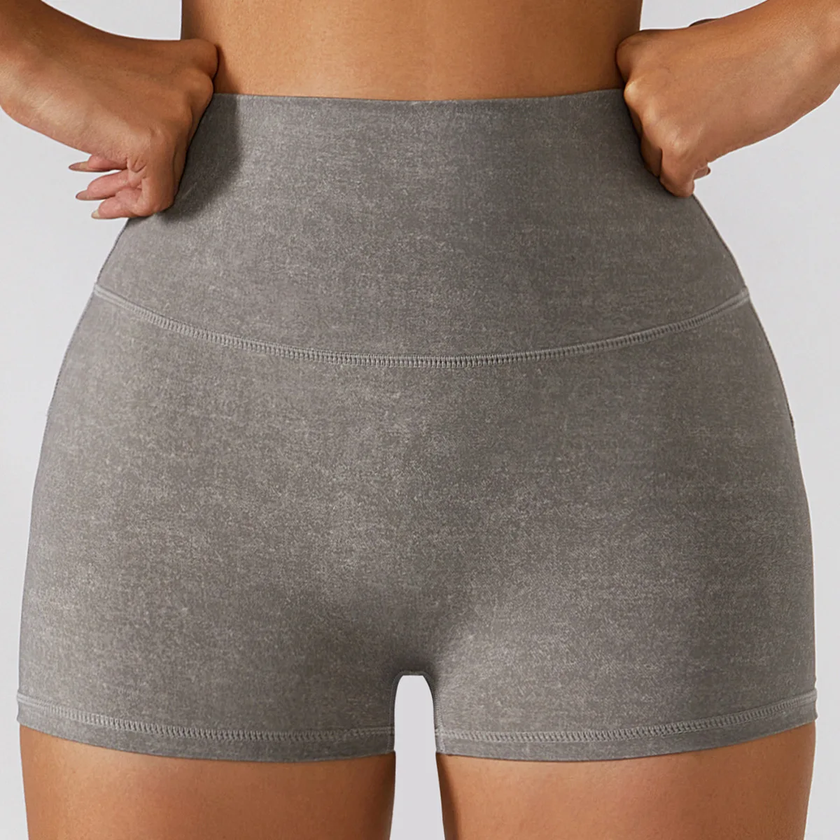 New style jeans naked yoga gym biker shorts women running dance fitness pants