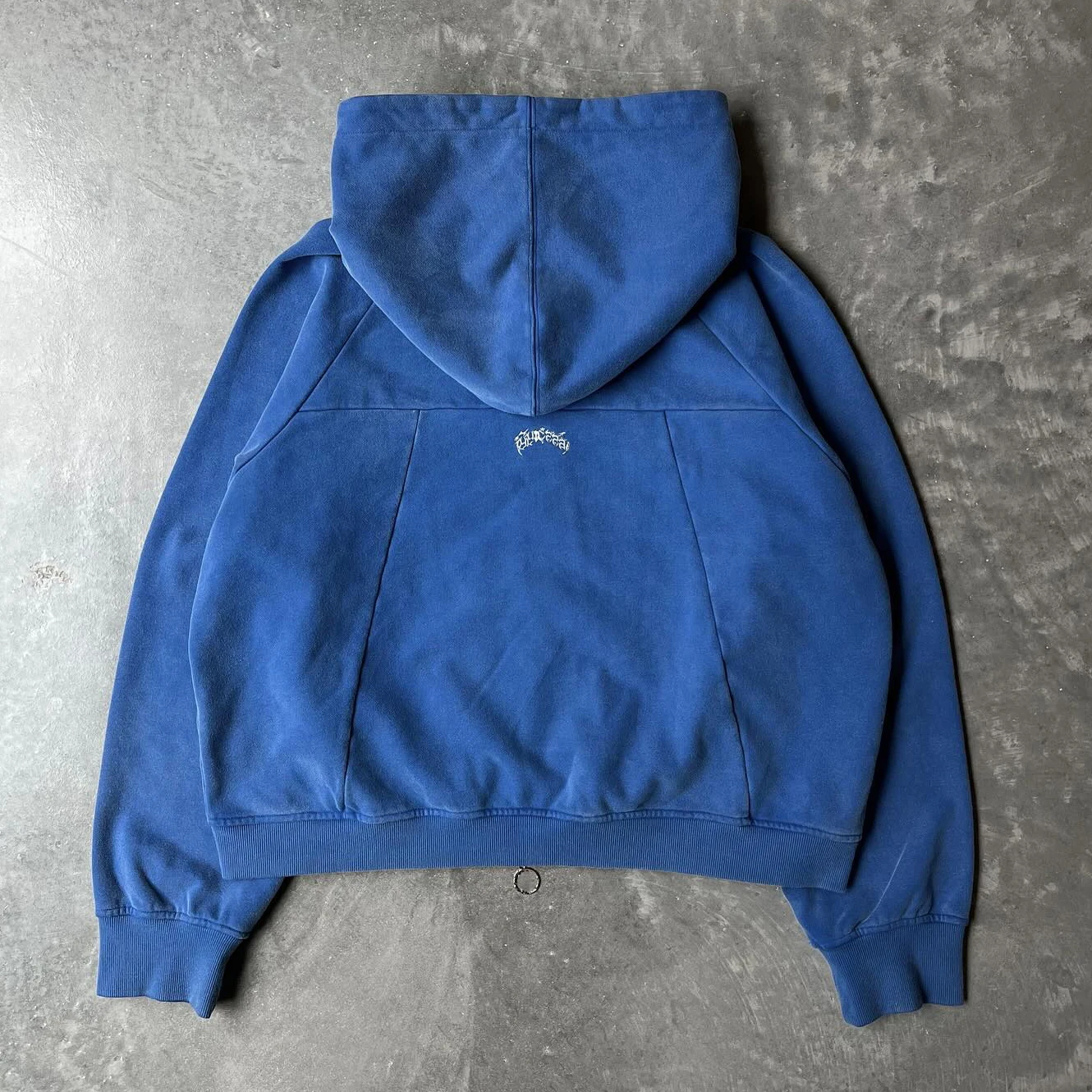 custom cotton high quality distressed print zip up heavyweight hoodie and flared sweatpants sets sweatsuit tracksuit for men