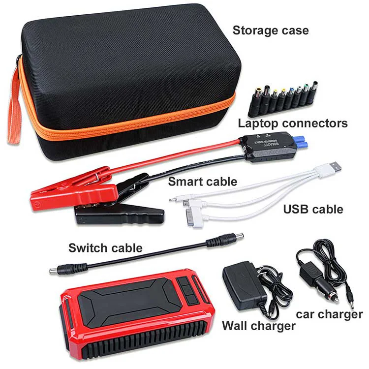 18000 mAh car jump starter multi-function jump starter 12v cars 600 peak current jump starter