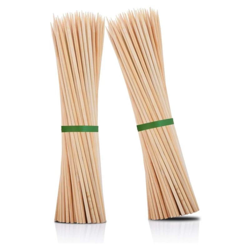 Environmentally Friendly Bulk Natural Bamboo Skewers BBQ Kebab Grilling Sticks for Party Camping Barbecue Corn Stick