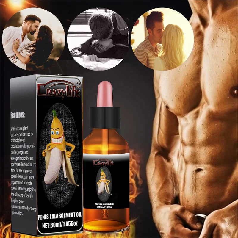 Factory supply Man Penis Enlargement Essential Oil Extended Lasting Adult Sex Products Xxx Oil For Men 30ml